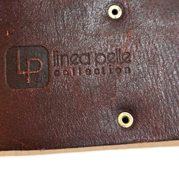 Linea Pelle Dark Brown Belt with Brass Buckle size M main image 4